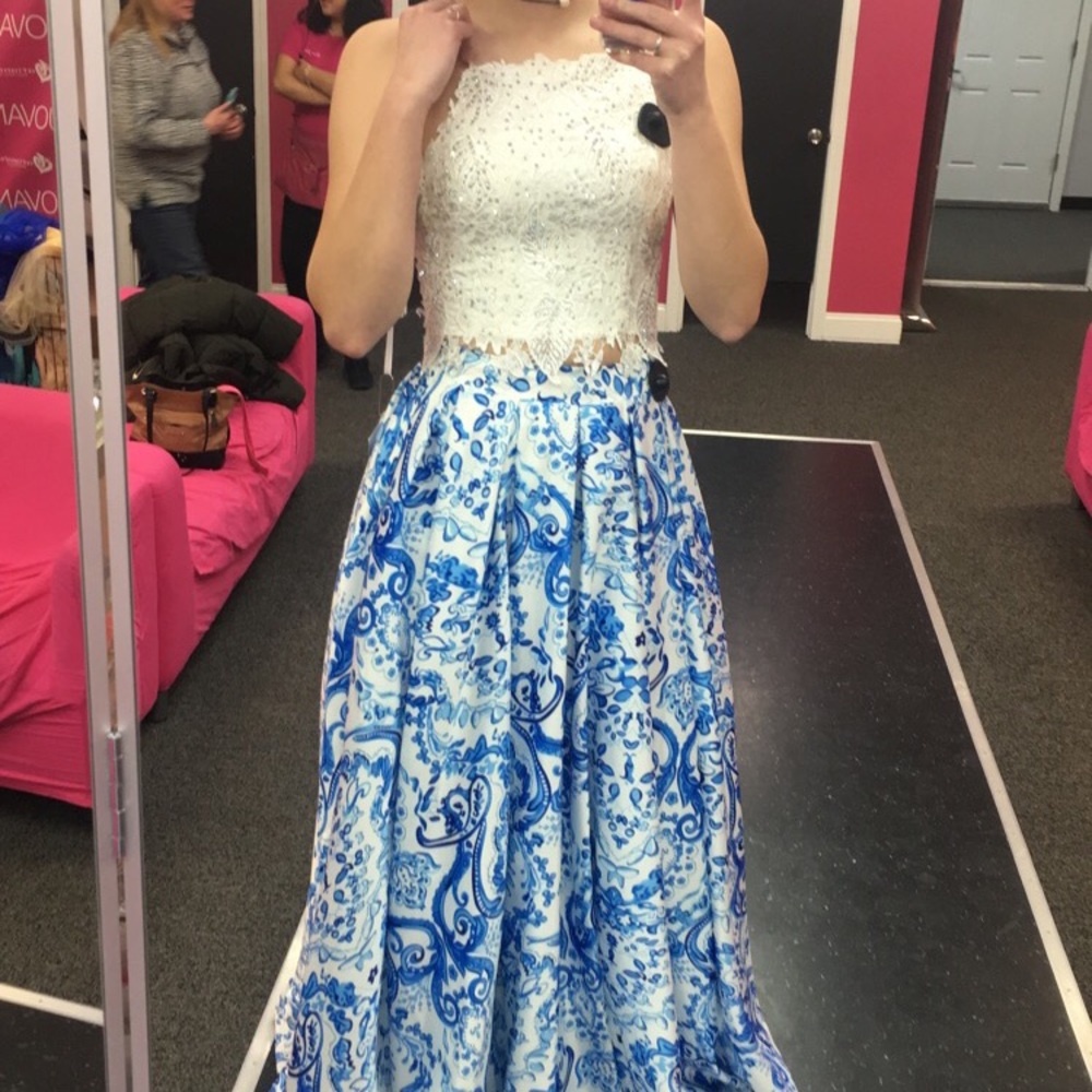 Two piece prom dress Size 1-2